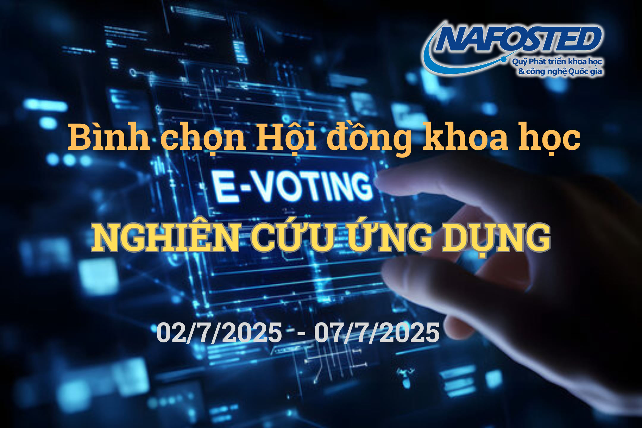 Thông báo về việc bình chọn Hội đồng Khoa học nghiên cứu ứng dụng nhiệm kỳ 2024 – 2026