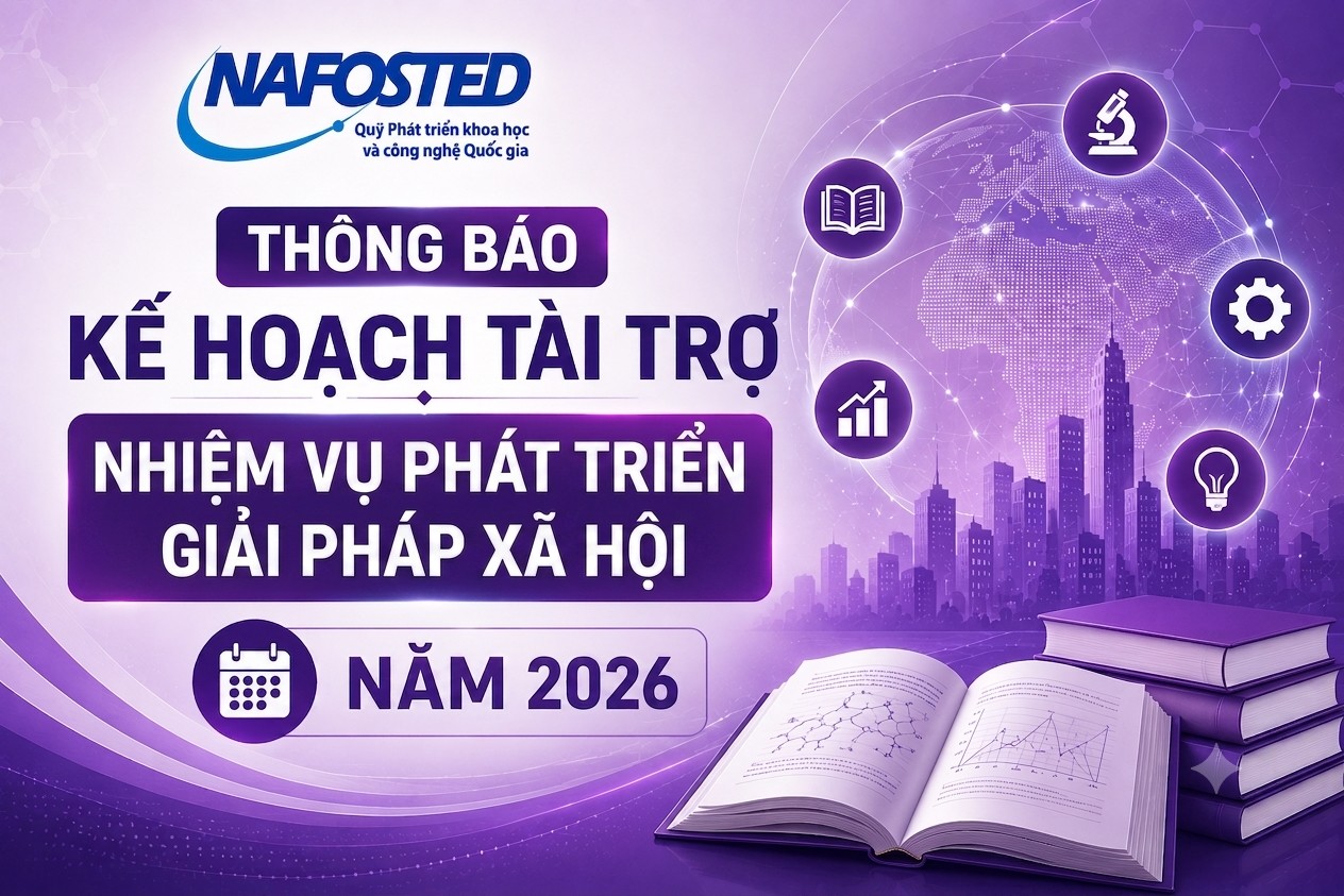 Thông báo kế hoạch tài trợ nhiệm vụ phát triển giải pháp xã hội năm 2026