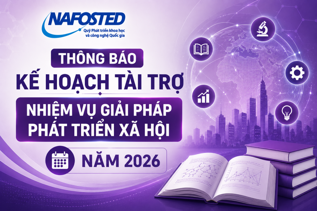 Thông báo kế hoạch tài trợ nhiệm vụ giải pháp phát triển xã hội năm 2026