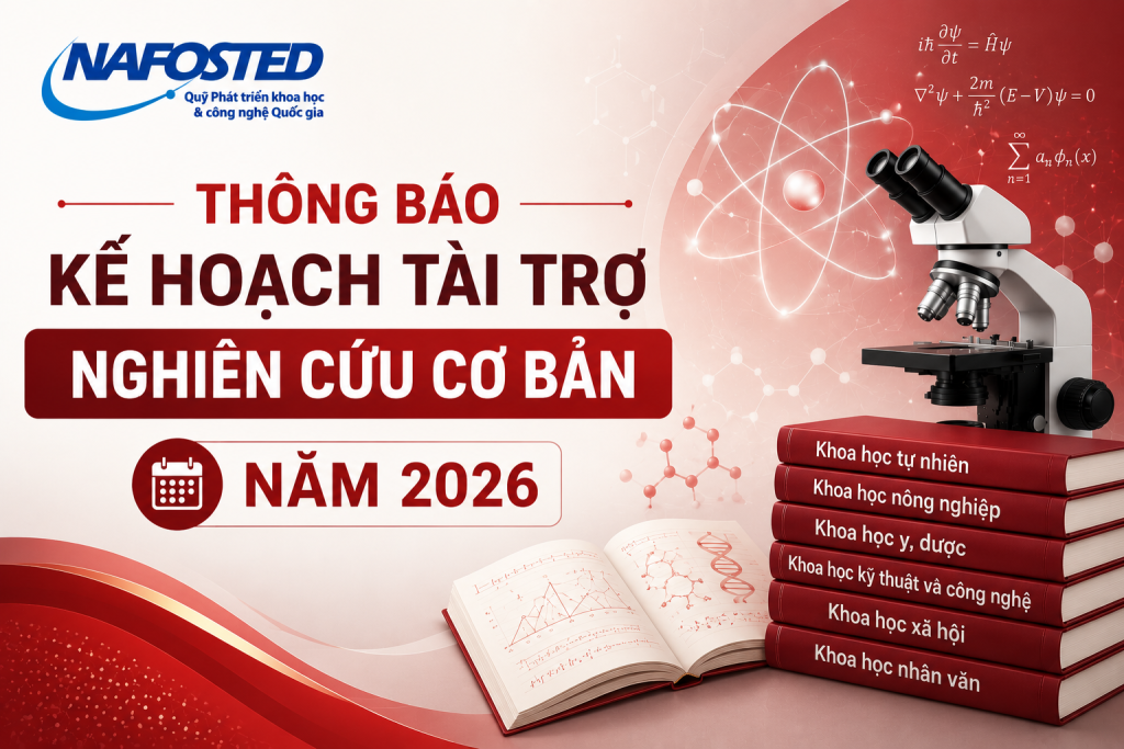 Thông báo kế hoạch tài trợ nghiên cứu cơ bản năm 2026