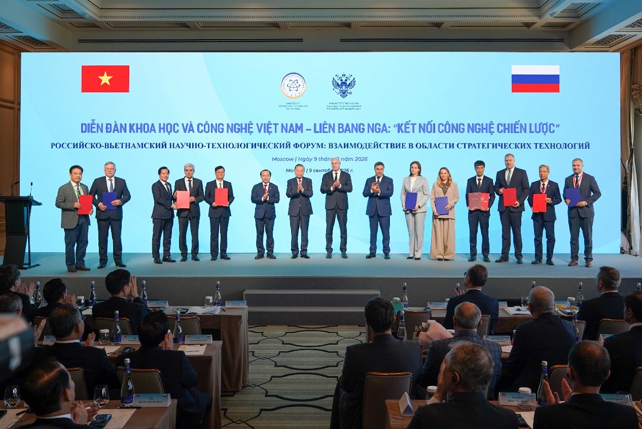 NAFOSTED thúc đẩy hợp tác nghiên cứu Việt Nam – Liên bang Nga trong khuôn khổ chuyến thăm cấp Nhà nước của Tổng Bí thư, Chủ tịch nước Tô Lâm